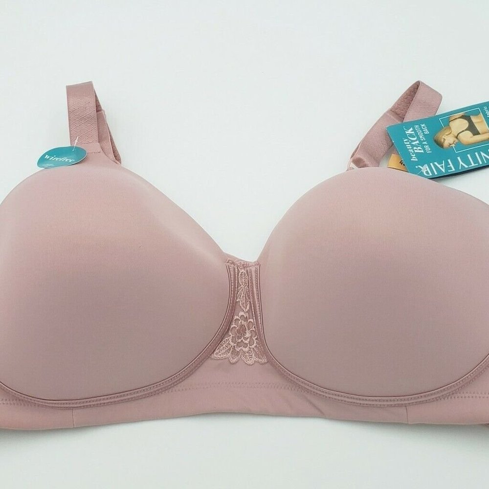 Vanity Fair Beauty Back Wire-Free Bra 38D Pink 71380 New with Tags